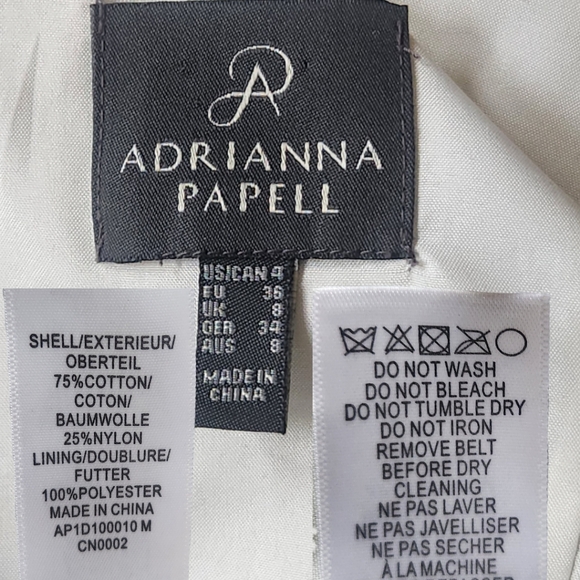 ADRIANNA PAPELL Eyelet Lace Sheath Tank Dress - Size 4 - Picture 11 of 12